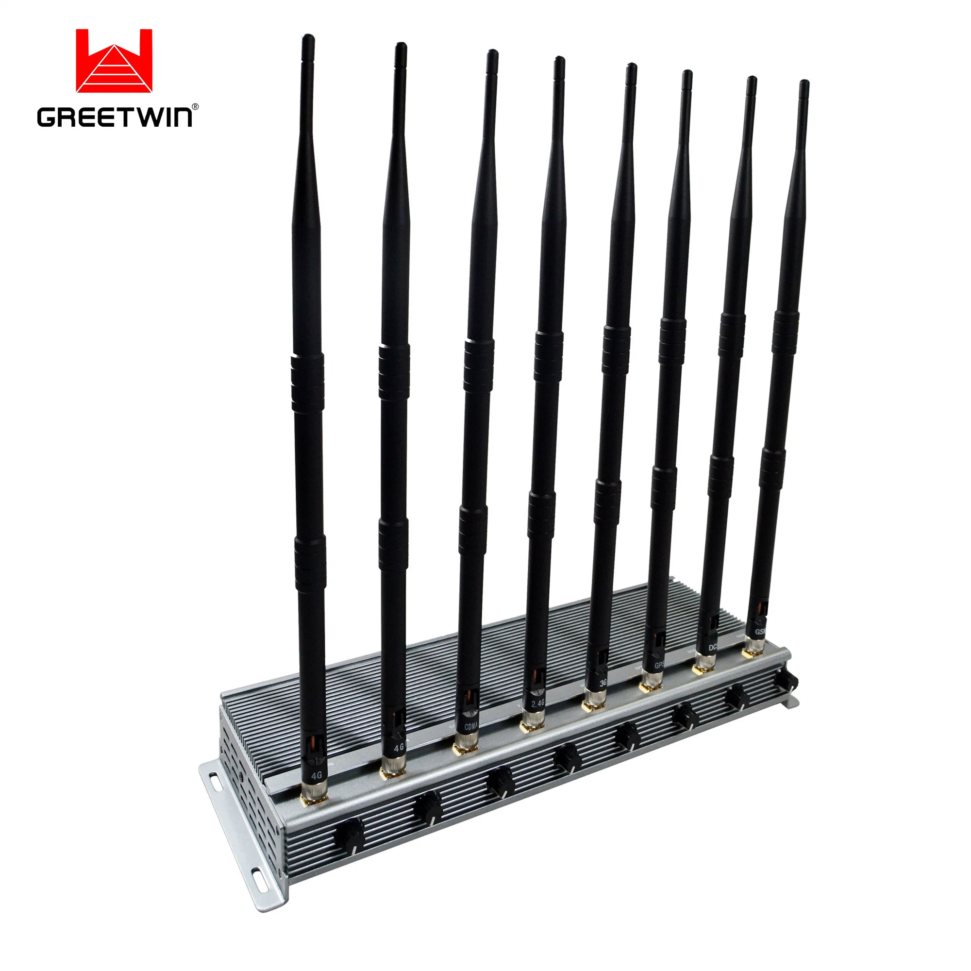 Examnation Signal Shielder 48W Desktop 8 Bands Powerful Cellphone Mobile Phone 10-60 Meters Signal Jammer