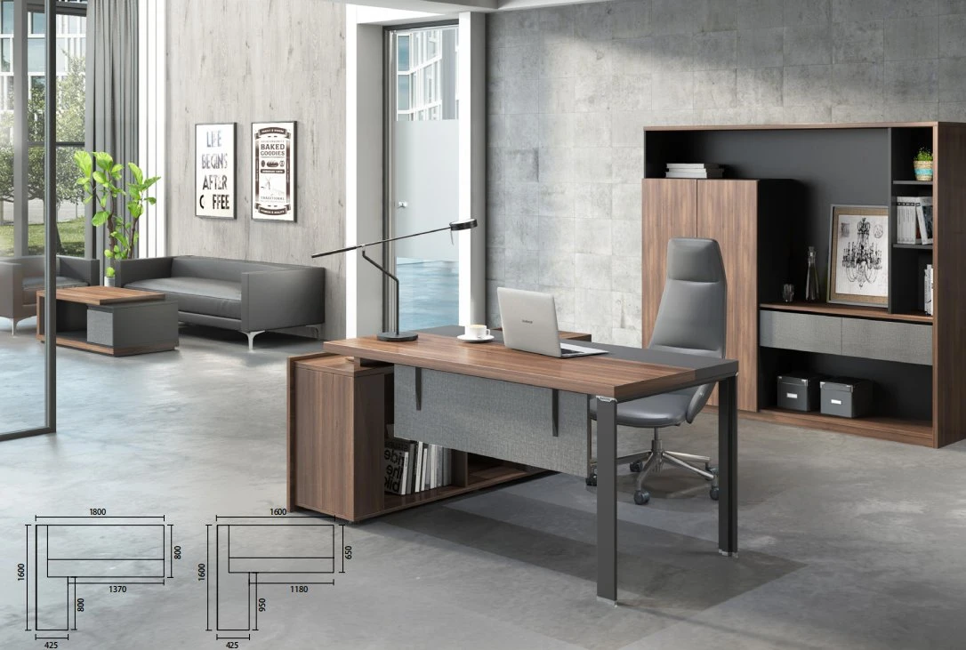 Haute qualité d'un bureau exécutif avec armoire de stockage de mobilier de bureau Directeur général Directeur Gestionnaire personnel de réception