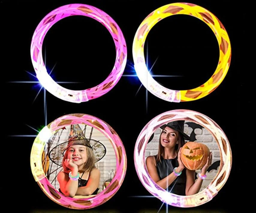 Glow LED Bracelet Wristband Light up LED Bracelet Bangle