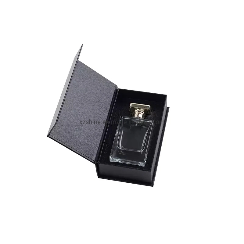 Customized Logo Luxury Black 30ml 50ml Drawer Magnetic Style EVA Foam Glass Bottle Perfume Bottle with Boxes