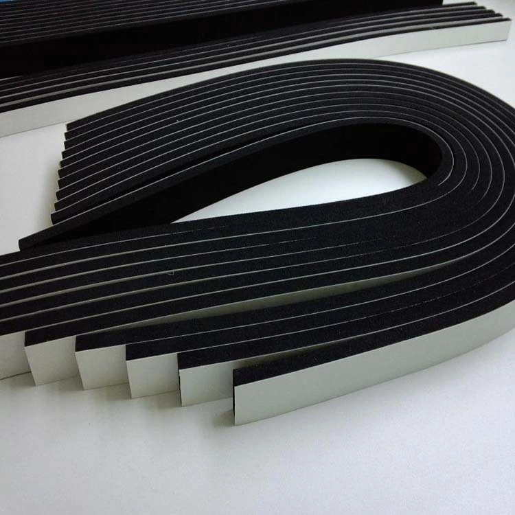 Black Cr Sheet High-Elastic Neoprene Foam Gasket with Punching Adhesive