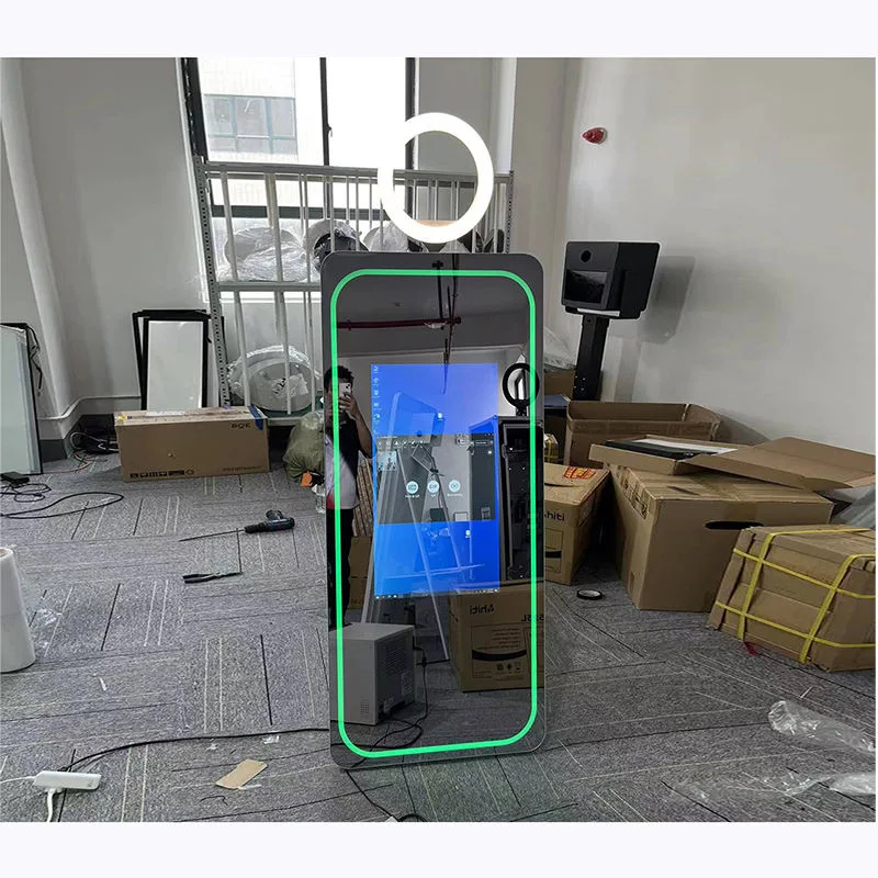 2023 Latest 70'' Magic Mirror Smart Mirror Photo Booth Kiosk for Events