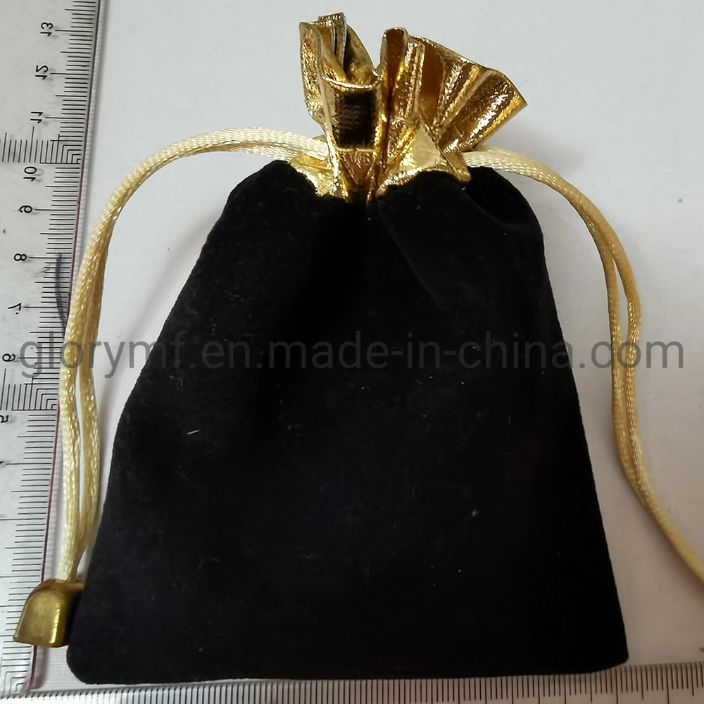 Soft Calico Muslin Cotton Cloth Drawstring Bag with Custom Printed Logo Dice Cotton Bag Velvet Drawstring Bags