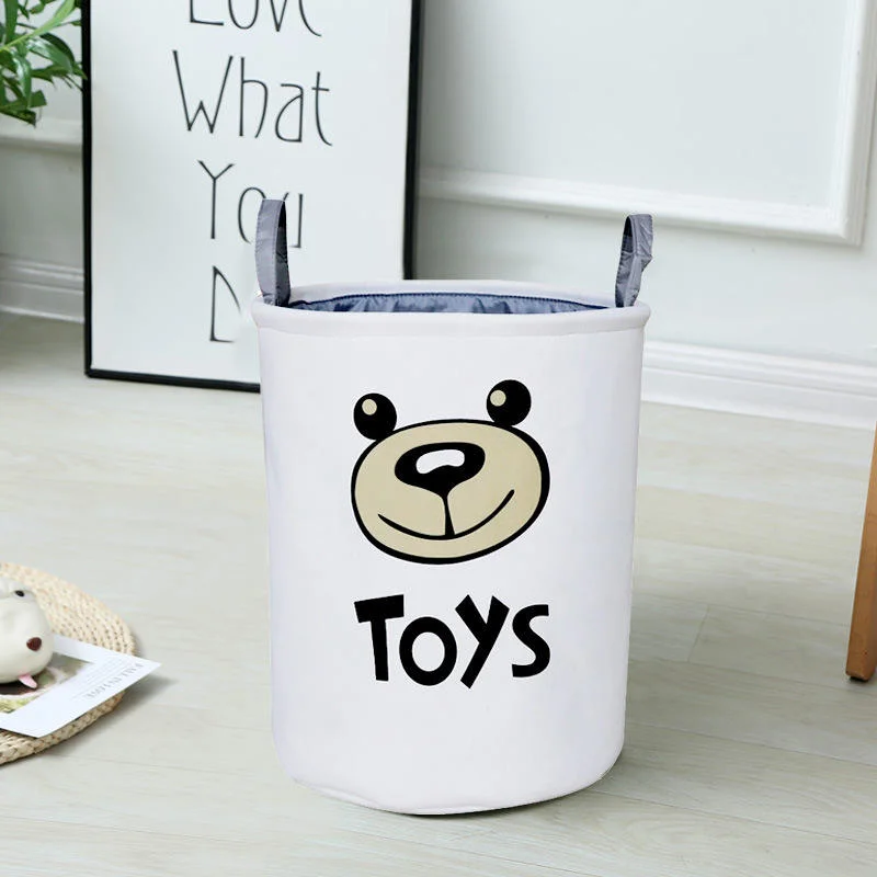 Nueva cesta de juguete de EVA espesada para el hogar Cesta de lavandería Tejido plegable