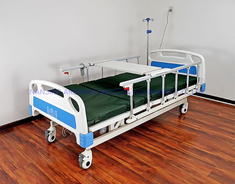 Mobilier d'hôpital trois fonctions lit électrique réglable d'hôpital