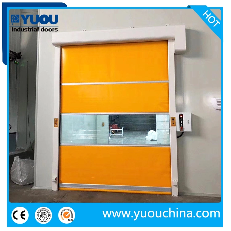 Automatic PVC Fabric Rapid High Speed Roller Shutter Door