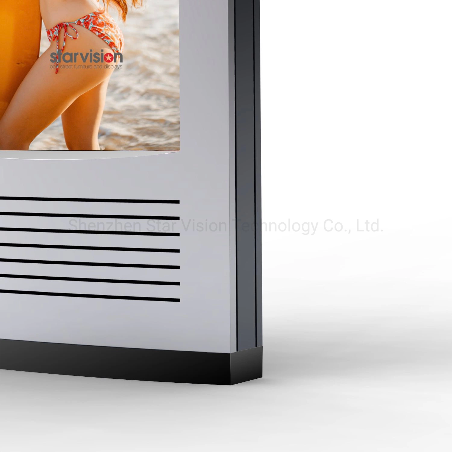 75 Inch Outdoor Standing High Brightness Double Side Advertisement Player for Municipal