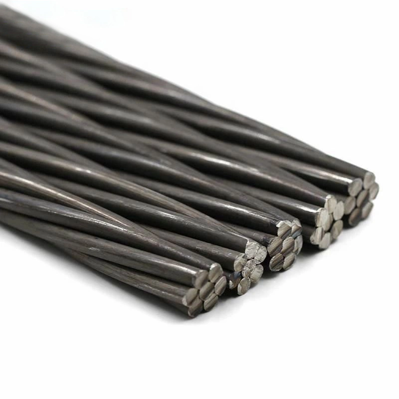 1860MPa High Tensile 7 Wire Galvanized 12.7mm PC Steel Strand Hollow Core Steel Cable Wire Rope PC Strand 6mm Stainless Galvanized PC Steel Wire