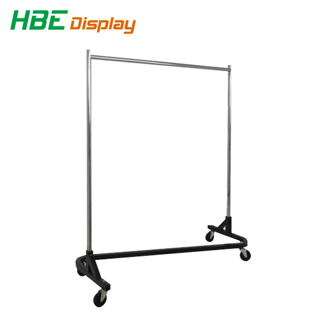 Zinc Plated Heavu Duty Metal Garment Rail Rack for Shipping Container