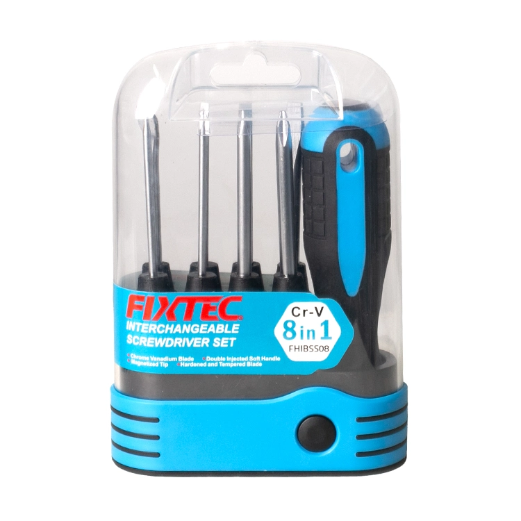 Fixtec Portable 8pcs Multifunktions-Schraubendrehersatz Hardware Hand-Werkzeugsatz Werkzeugsatz Haushaltshandwerkzeuge