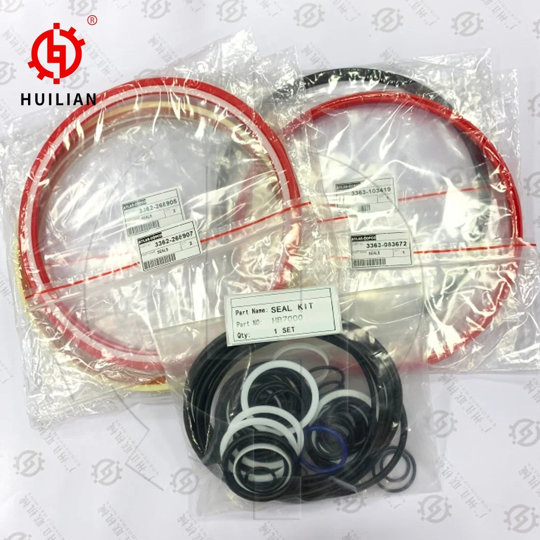 Hydraulic Hammer Breaker Cylinder Rubber Seals Kit for Hb3600 Hb4200 Hb5800 Hb7000