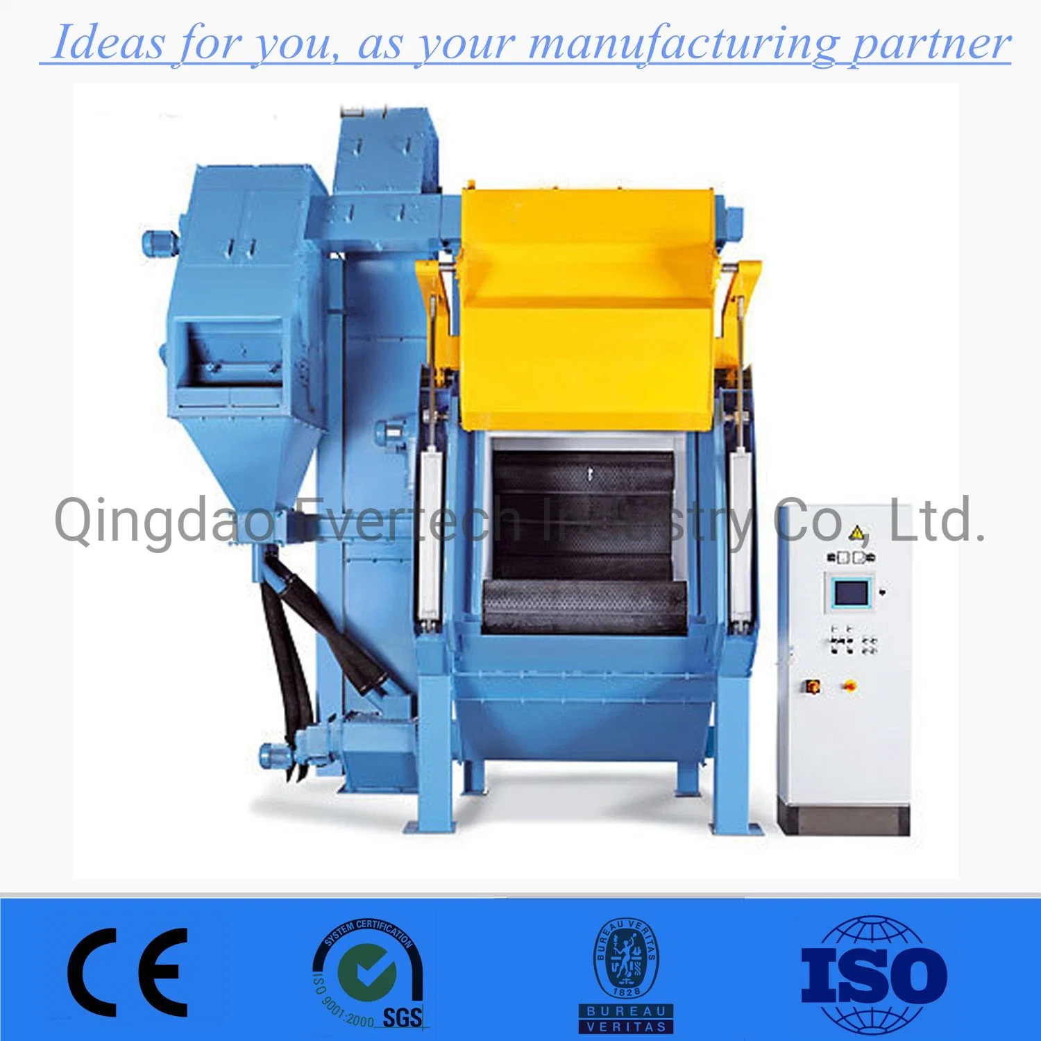 Q326 Metal Parts Rust Removal Tumble Belt Abrasive Shot Blasting Machine