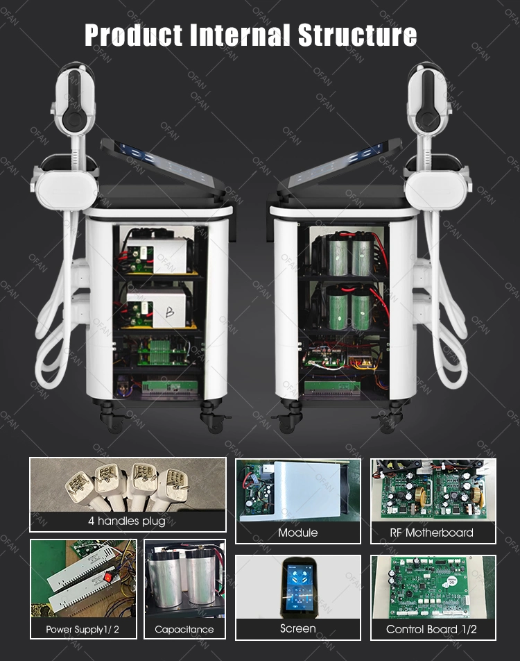 Instrumento belleza Ofan Tesla esculpir Hi-EMS Slim Bodi esculpir el contorno de la máquina EMS con RF