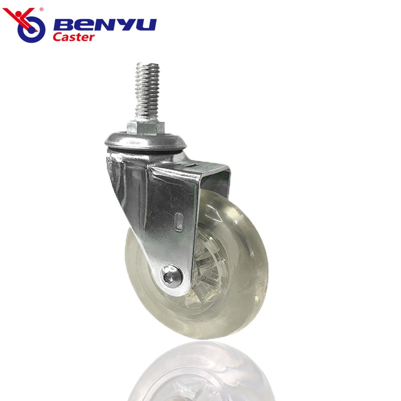 Wholesale/Supplier White Transparent Casters 1.5 Inch 2 Inch 3 Inch Swivel Furniture Decoration Casters