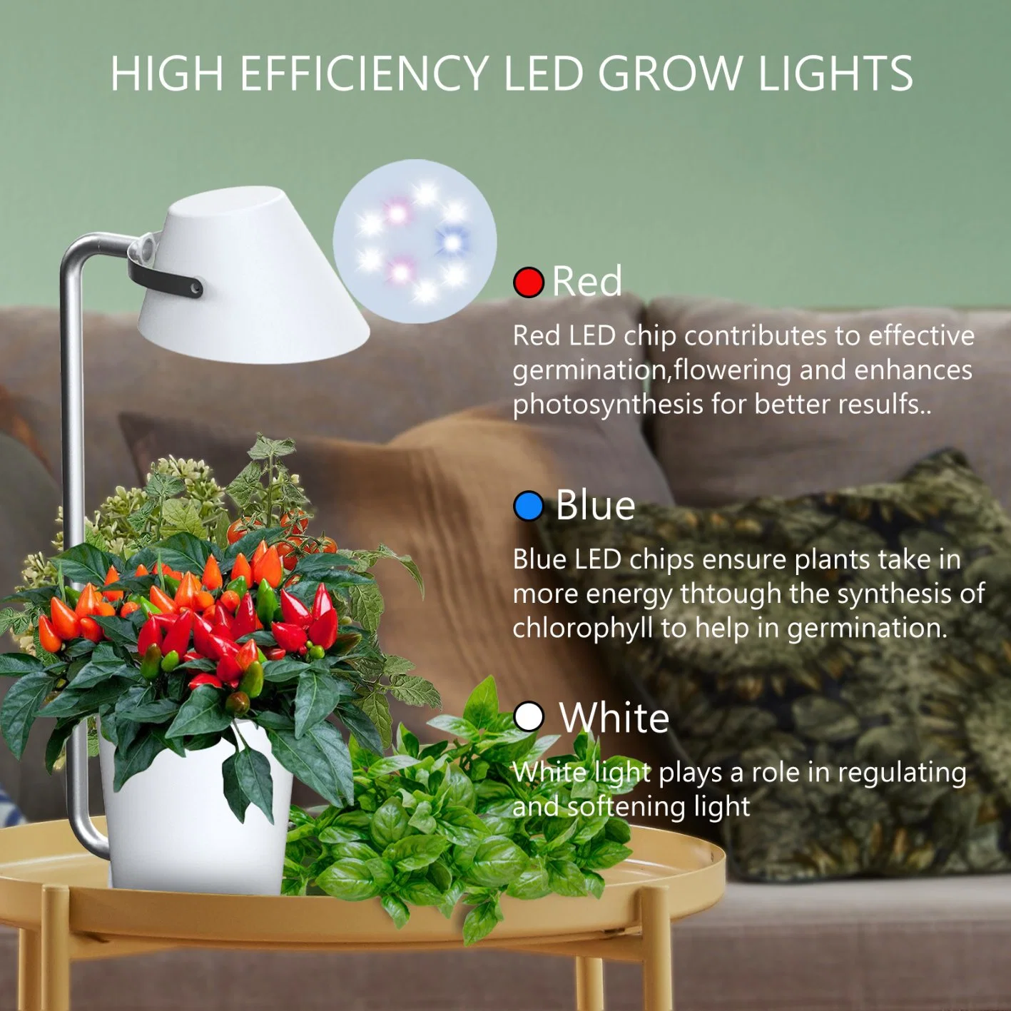 3 Pods Hydroponics Growing System, Mini Indoor hydroponic Garden mit Grow Light, Indoor Garden Keimung Kit mit Auto Timer, höhenverstellbar, Y03A