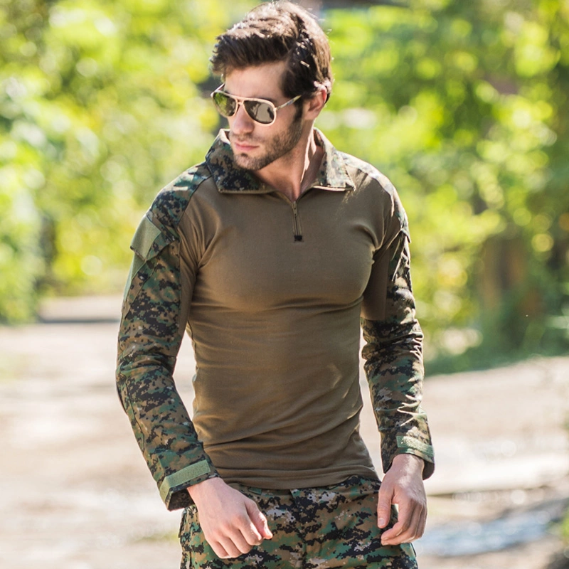 Dschungel Wüste Tarnfarbe Benutzerdefinierte Uniform Kleidung Herstellung Großhandel Frosch Anzug Combat Shirt und taktische Hose Uniform im Military Style