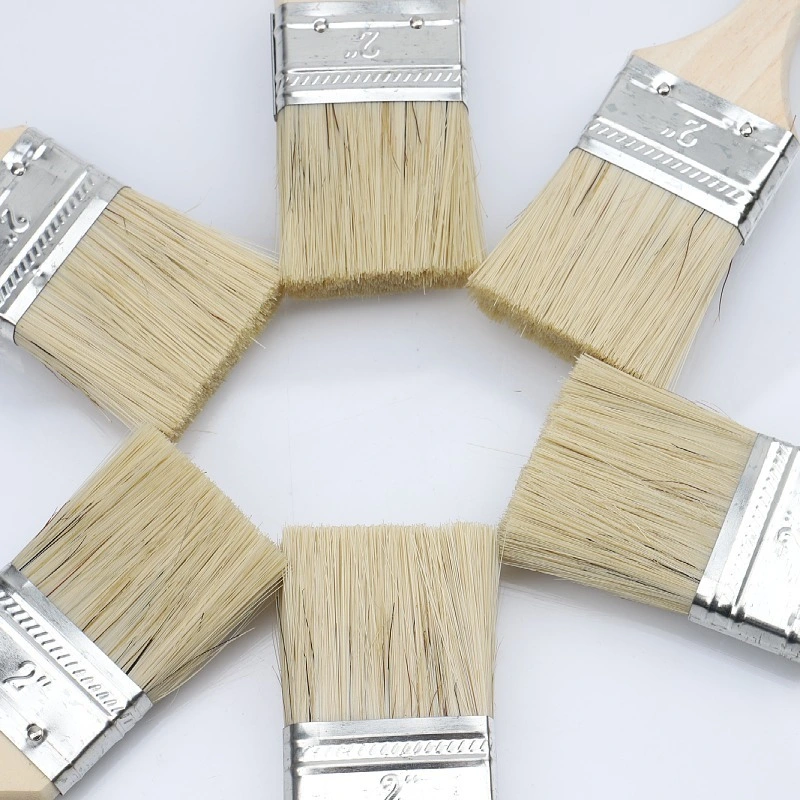 Wholesale/Supplier Painting Colour Construction Tools Artist Brush Bristle Wooden Paint Brush