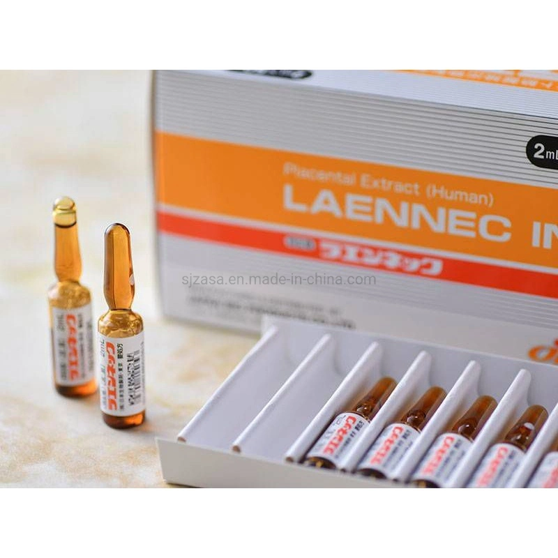 Laennec (placenta humana) Resistir melanina bom efeito anti-envelhecimento efeito branqueamento é notável reparação Certificação 2ml * 50