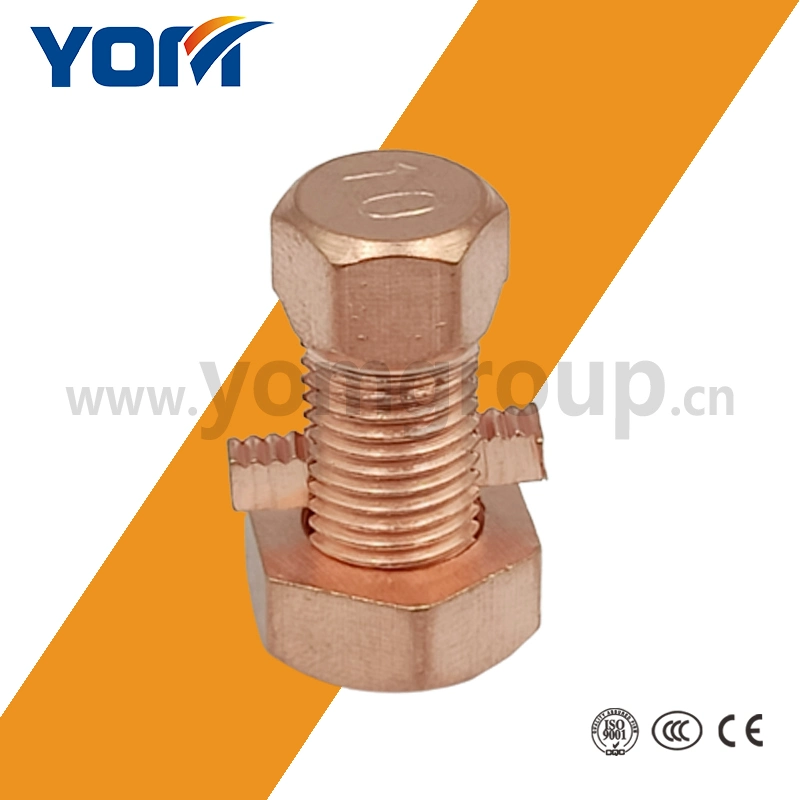 T/J Brass Copper Split Small Waterproof Electrical Bolt Close-End Clamp Screw Wire to Wire Joint Nut Terminals Cable Connectors