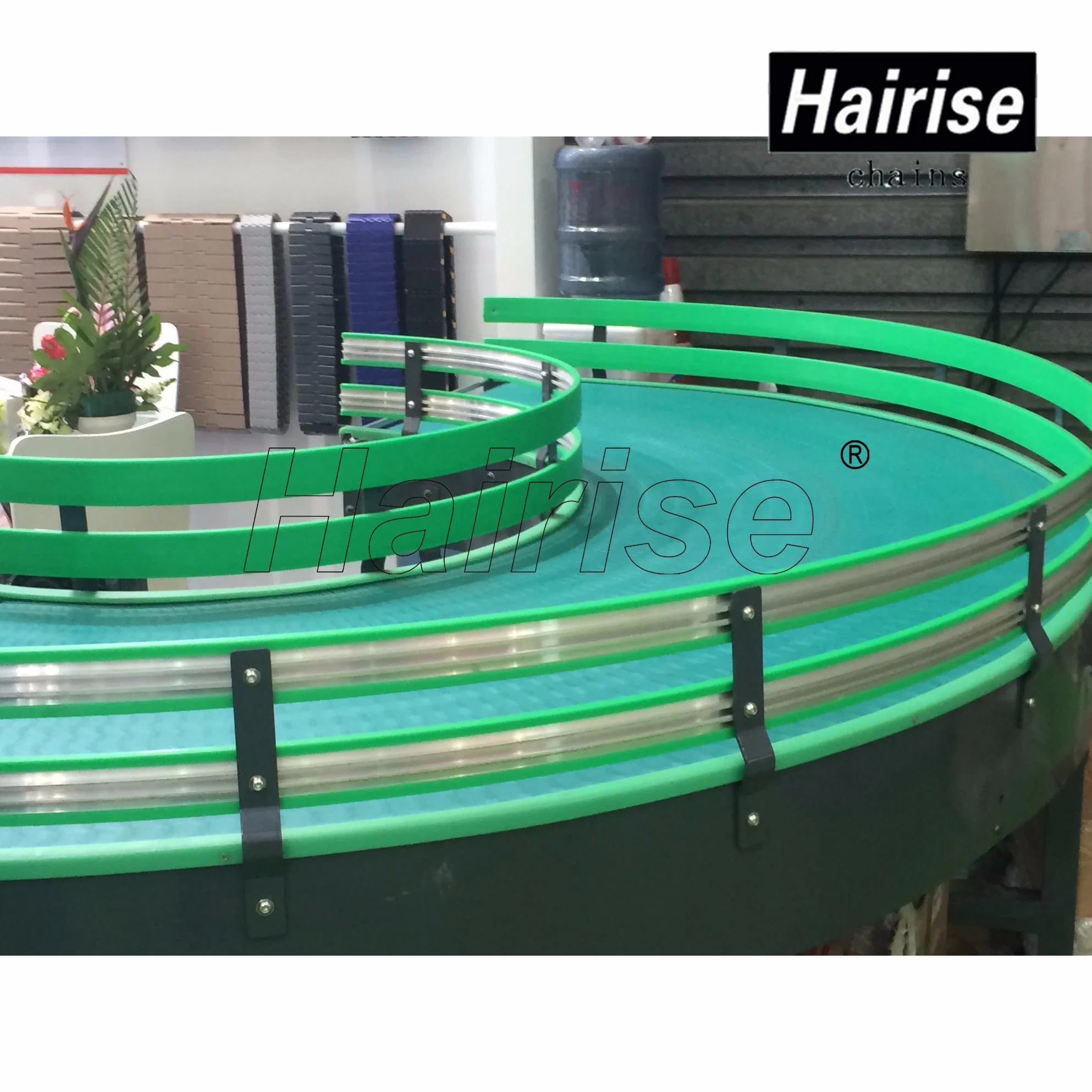 Hairise Scale Chute Motorized Material Handling Skid Conveyors