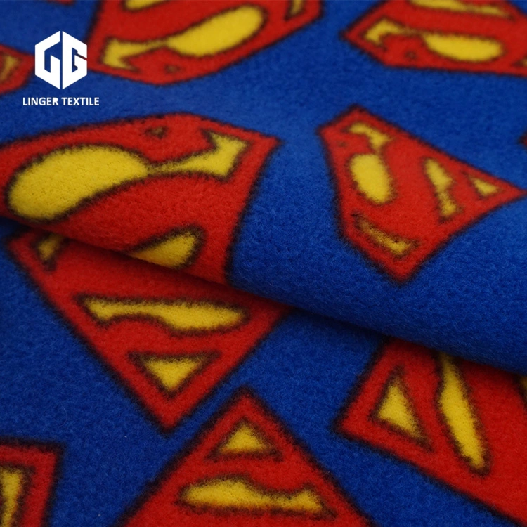 Superman Design Polyeaster Polar Fleece for Clothes