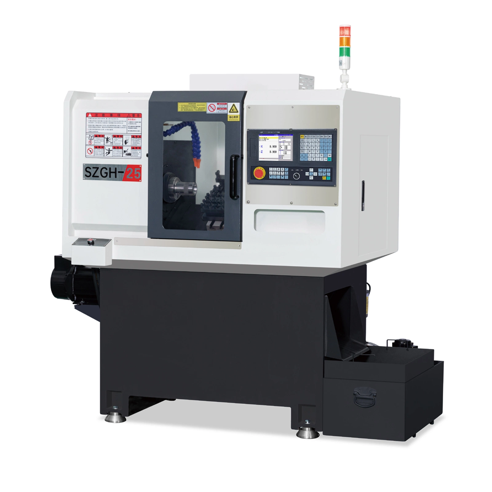 Universal CNC Lathe Szgh-25 CNC الماكينة ألواح معدنية سرير لاث المعدات