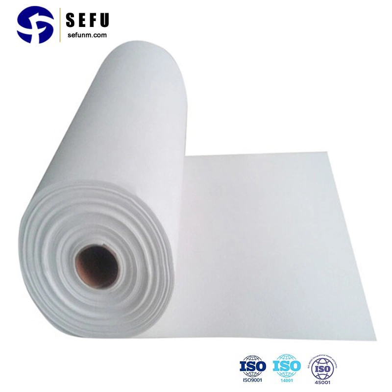 Sefu China fabricantes de papel de fibra de cerámica refractaria 1260 2300f el algodón aislamiento térmico de fibra cerámica de papel para horno el sellado