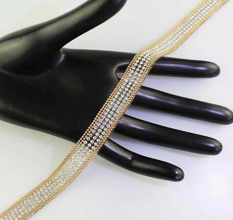 Rhinestone Chain Hotfix Trim Women's Clothing Accessories