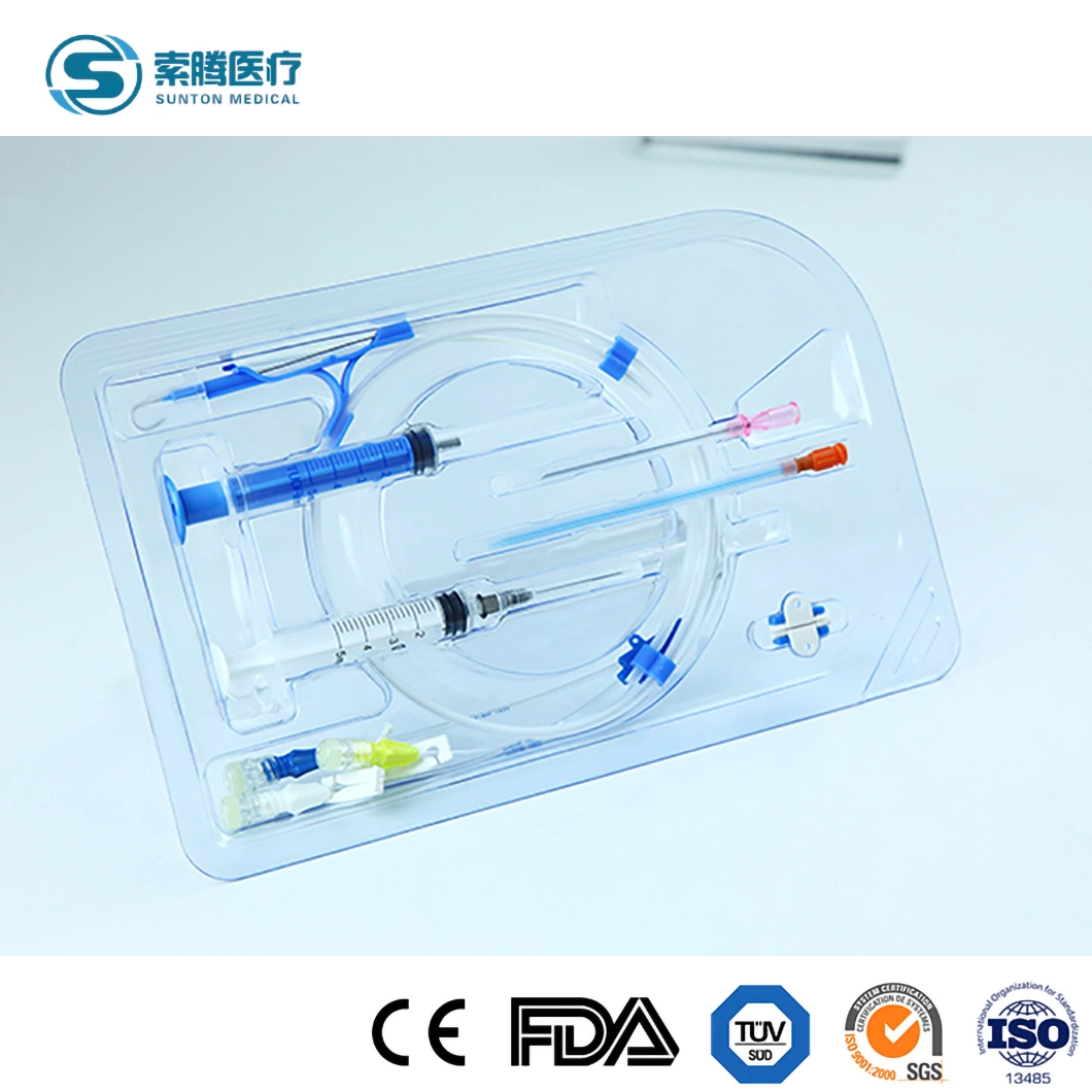 Sunton China Medical CVC Catheter Single Lumen/Double Lumen/Triple Lumen Central Venous Catheter CVC Kit Factory Wholesale/Supplier Medical Grade Central Venous Tube Kit