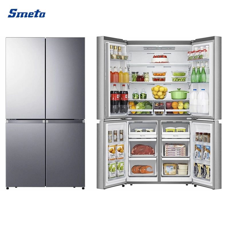 21 cuft no Frost Multi Puerta 4 Puertas toque eléctrico Control de refrigerador francés para TM-773wh