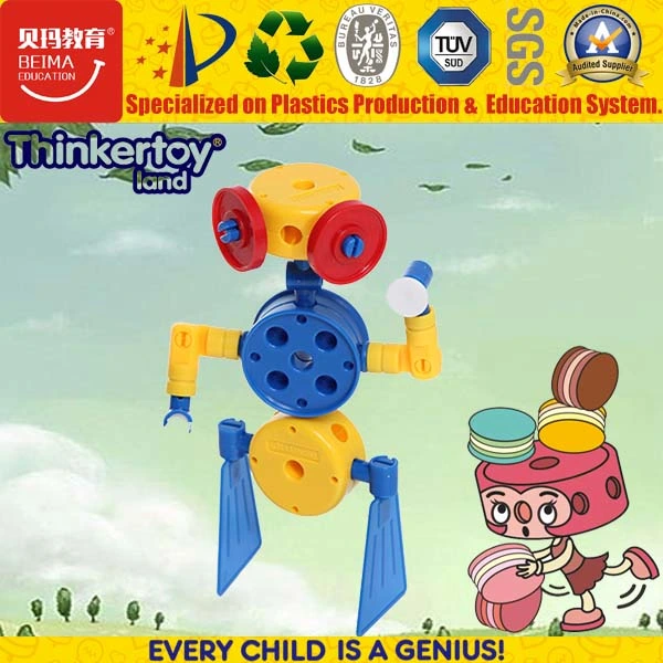 Children Plastic Toy Educational Desktop Building Robot