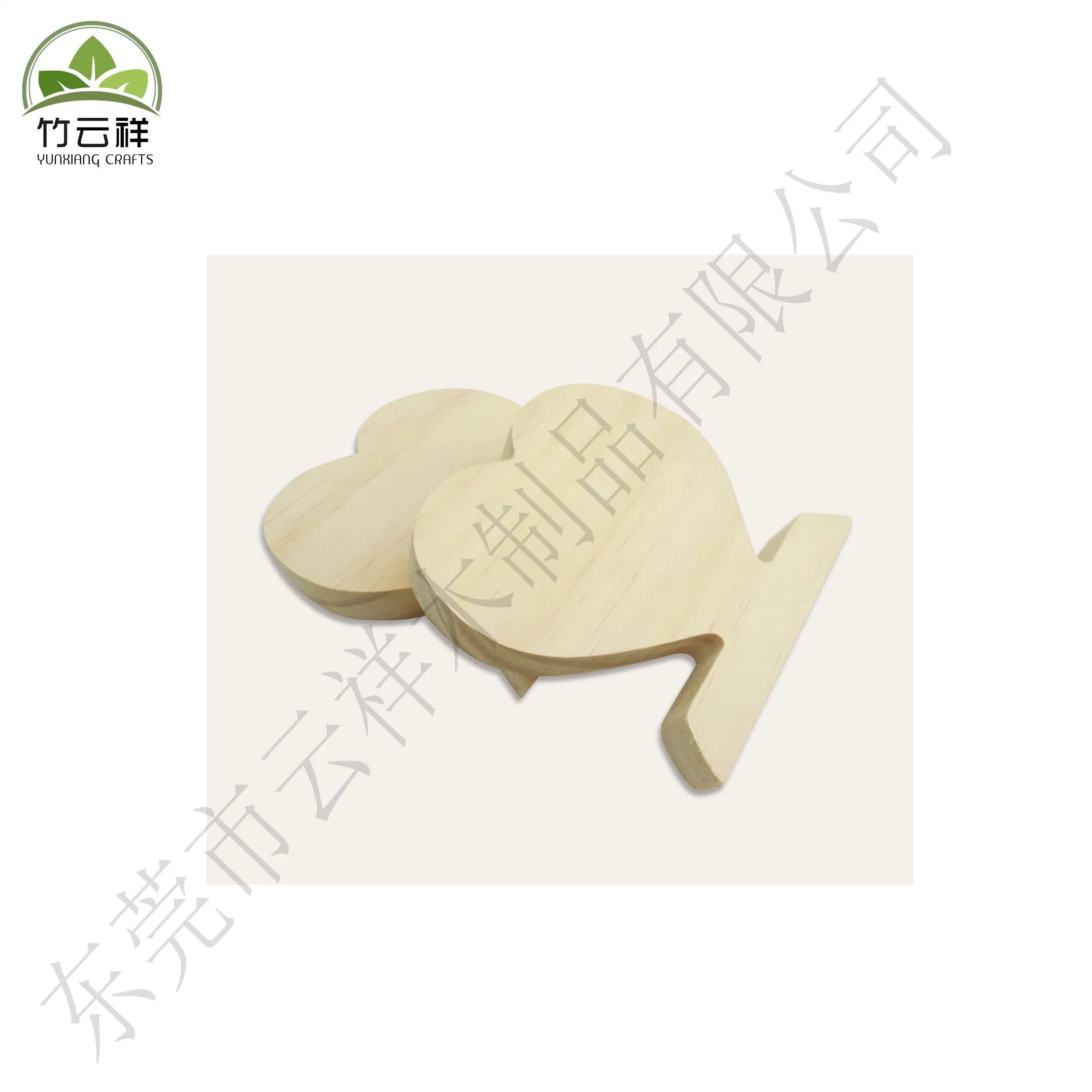 Eco-Friendly Wooden Heart-Shaped Display Board for Home Decoration