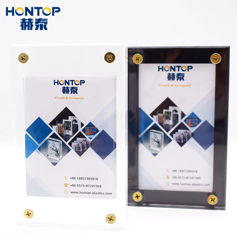 Elegant Professional Customized Sizes Wedding Party Creative Gift Promotion Whosale Roating Acrylic Digital Photo Block Frame