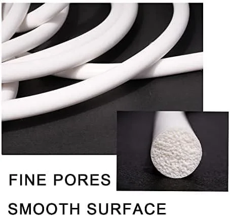 Flexible Round Silicone Rubber Foam Sponge Strips Silicone Sealing Strip