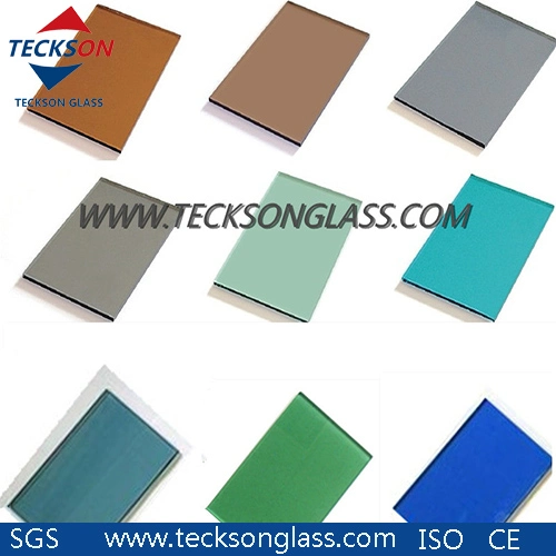 4/5/6/8/10/12mm Colored Ford Blue Tinted Tempered Float Sheet Glass