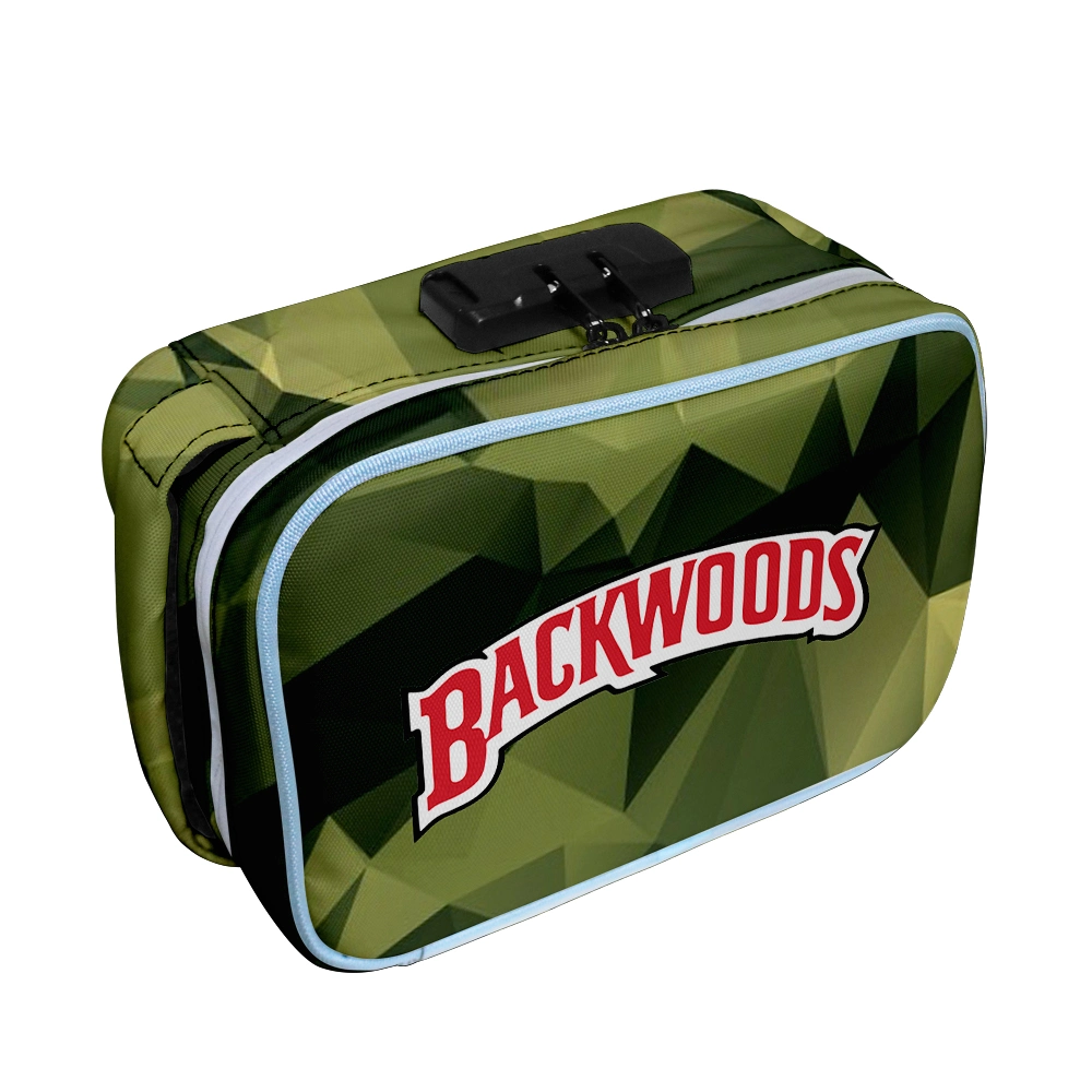 Coo-Kies Backwoods de primera calidad forro de carbono puro olfato ocurre con la bolsa de la prueba de impresión 3D Hot vender impermeable bolso de mano