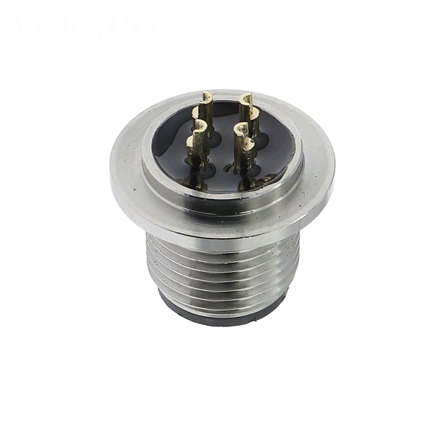 M12 Stainless Steel 4core Socket Connector Plug