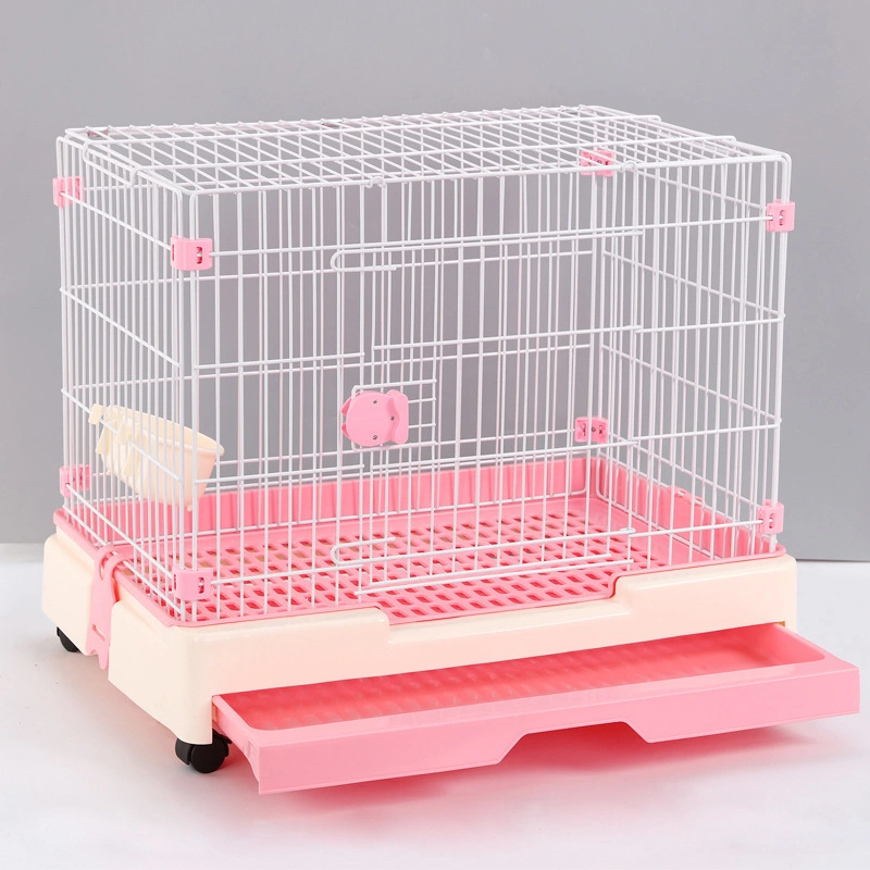 Rabbit Drawer Type Spray Proof Urinebreeding Double Rabbit Cage