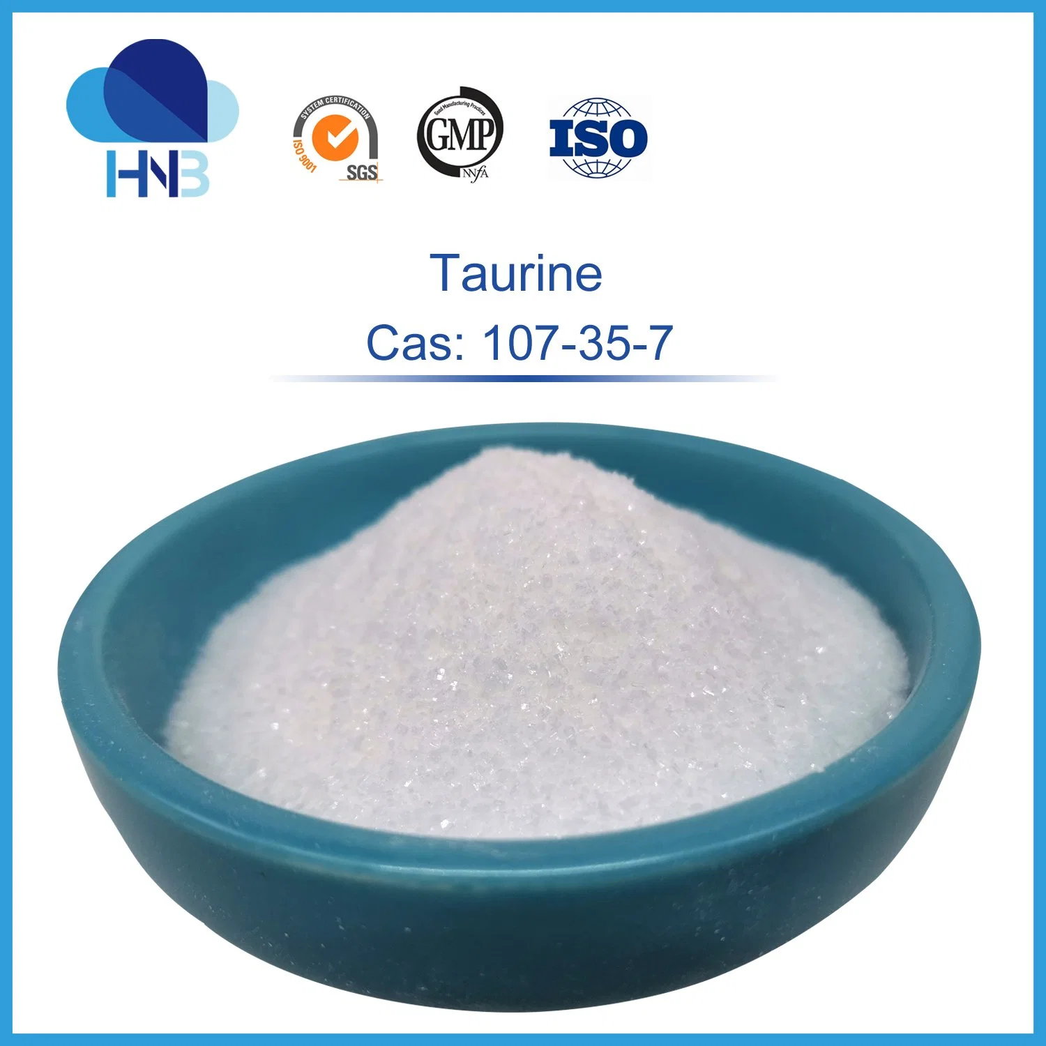 Продукт для здоровья сырой порошок Taurine CAS 107-35-7