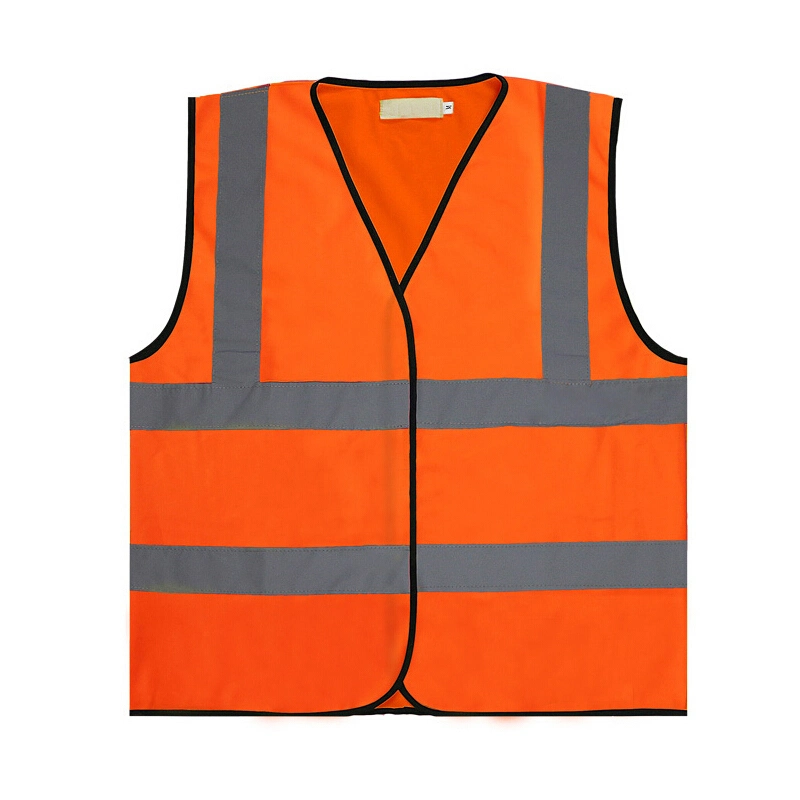 Manufacture Pocketless Orange Road Construction Safety Reflective Clothing