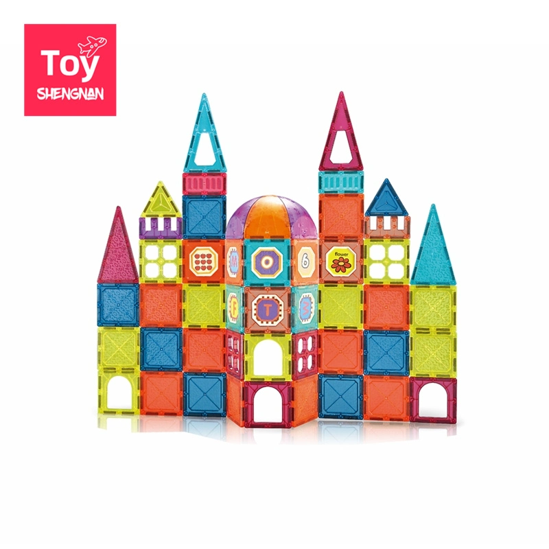 Tiles Magnetic Building Blocks Toys Rod Ball Construction Cube Children