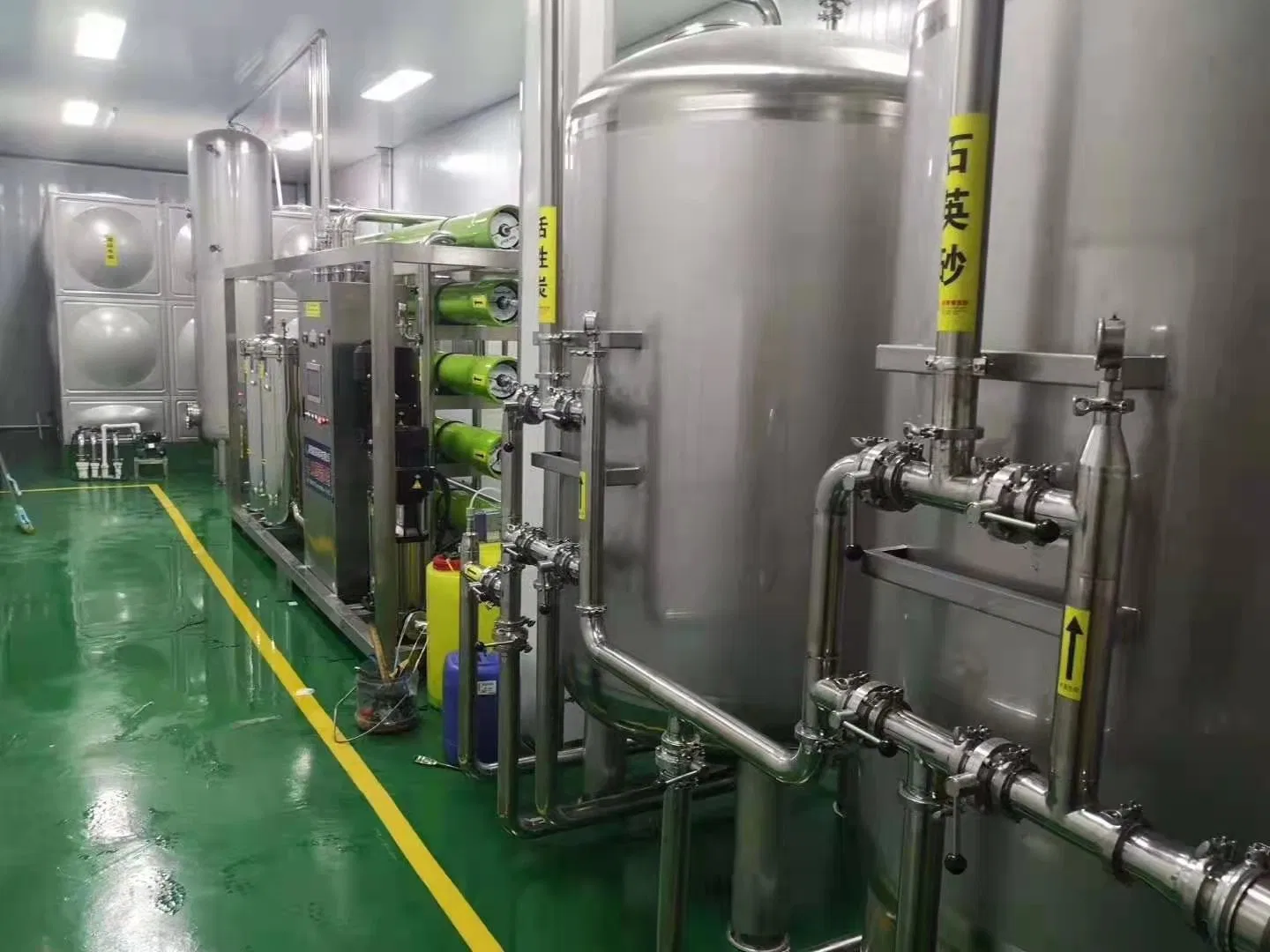 Filtre RO industriel 8000lph pour eau salée grise et résidus de lest potable Systèmes machine usine système de traitement de l'eau