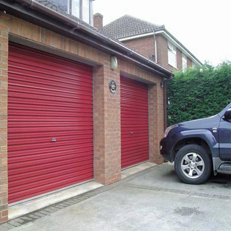 Modern Residential Rollup Garage Doors Remote Control Automatic Steel Roller Shutter Garage Door