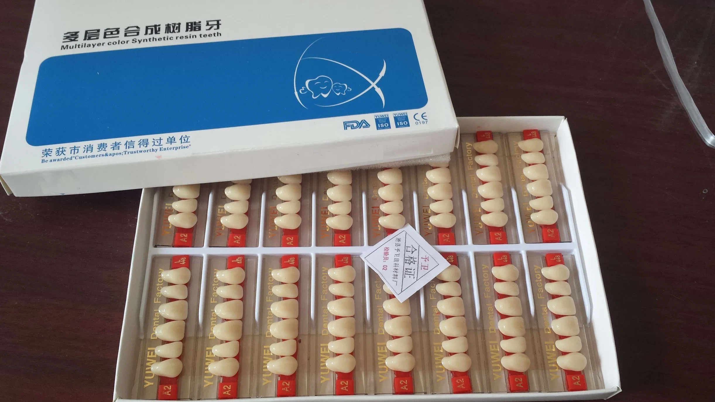 CE-Approval! ! ! 2022 Best Selling 2-Layer Dental Synthetic Resin Teeth