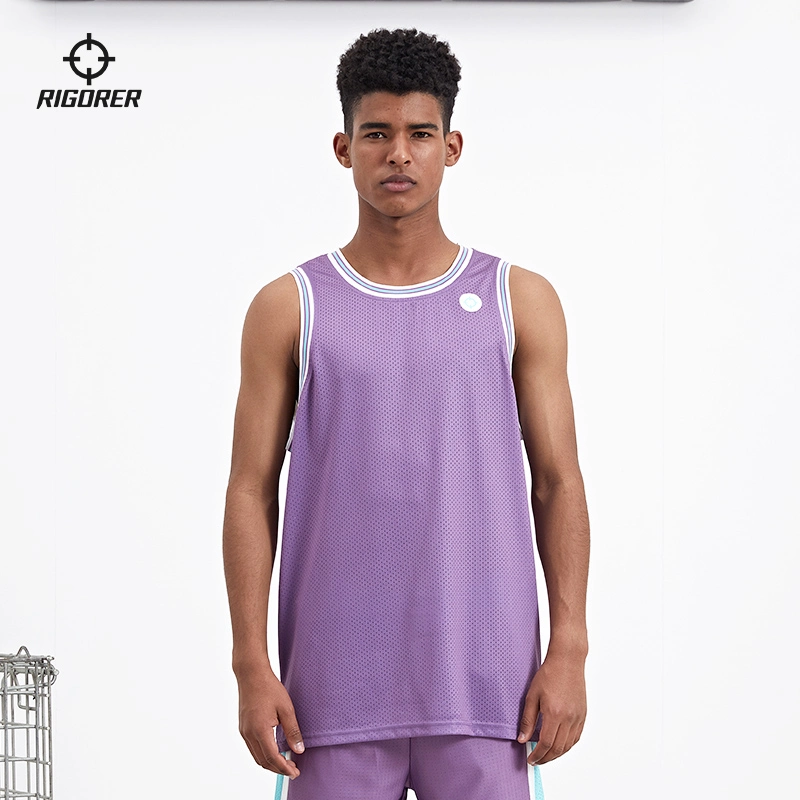 2021 New Style Polyester Breathable Sports Singlet Casual Vest for Men