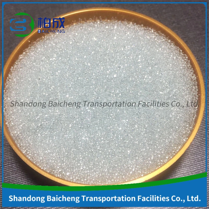 Road Marking Sandblasting Filling Reflective Glass Beads Photoluminescent Paint