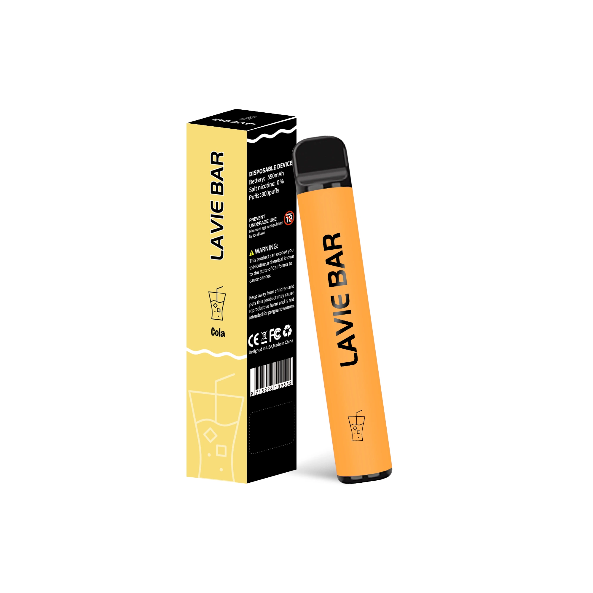 Lavie Vapes Pen Pod 800 Puffs Fashionable Wholesale/Supplier Disposable/Chargeable E Cigarettes with Vape Juce Liquid Vape Desechable