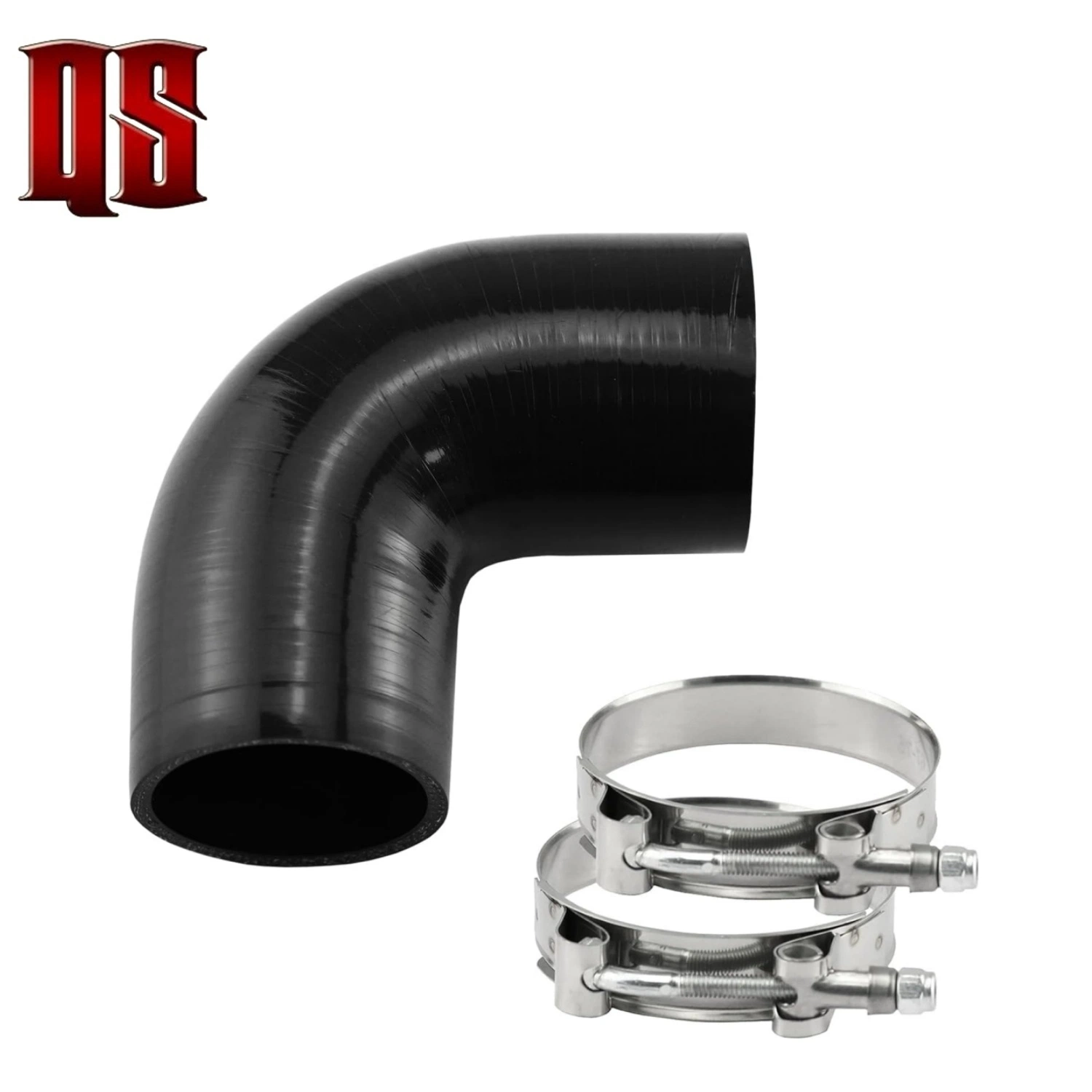 Silicone Intercooler Hose 90 Elbow Silicone Tube 3to6 Layer Rubber Pipe 3 1/2" 89mm Use for Cars Trucks Heavy Machines Marine