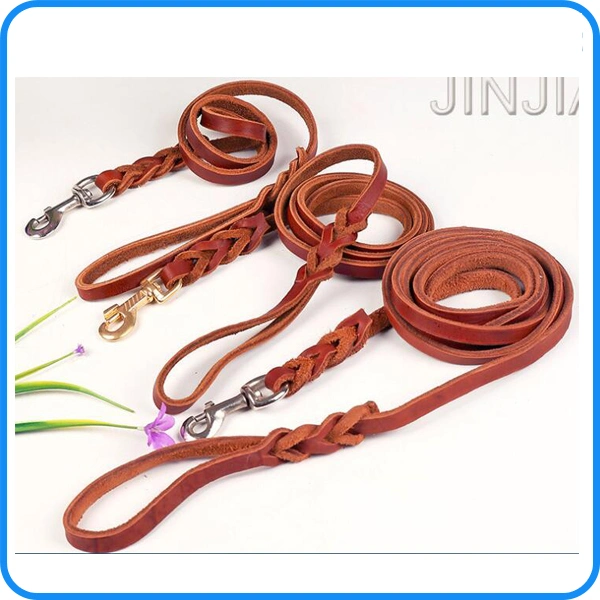 Luxury Pet Supply Large Leather Dog Leash Lead Factory