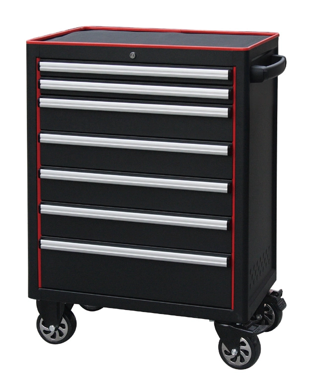 Professional 7 Drawers Workbench Workshop Garage Metal Rolling Wheels Tool Box Roller Trolley Cart Tool Cabinet